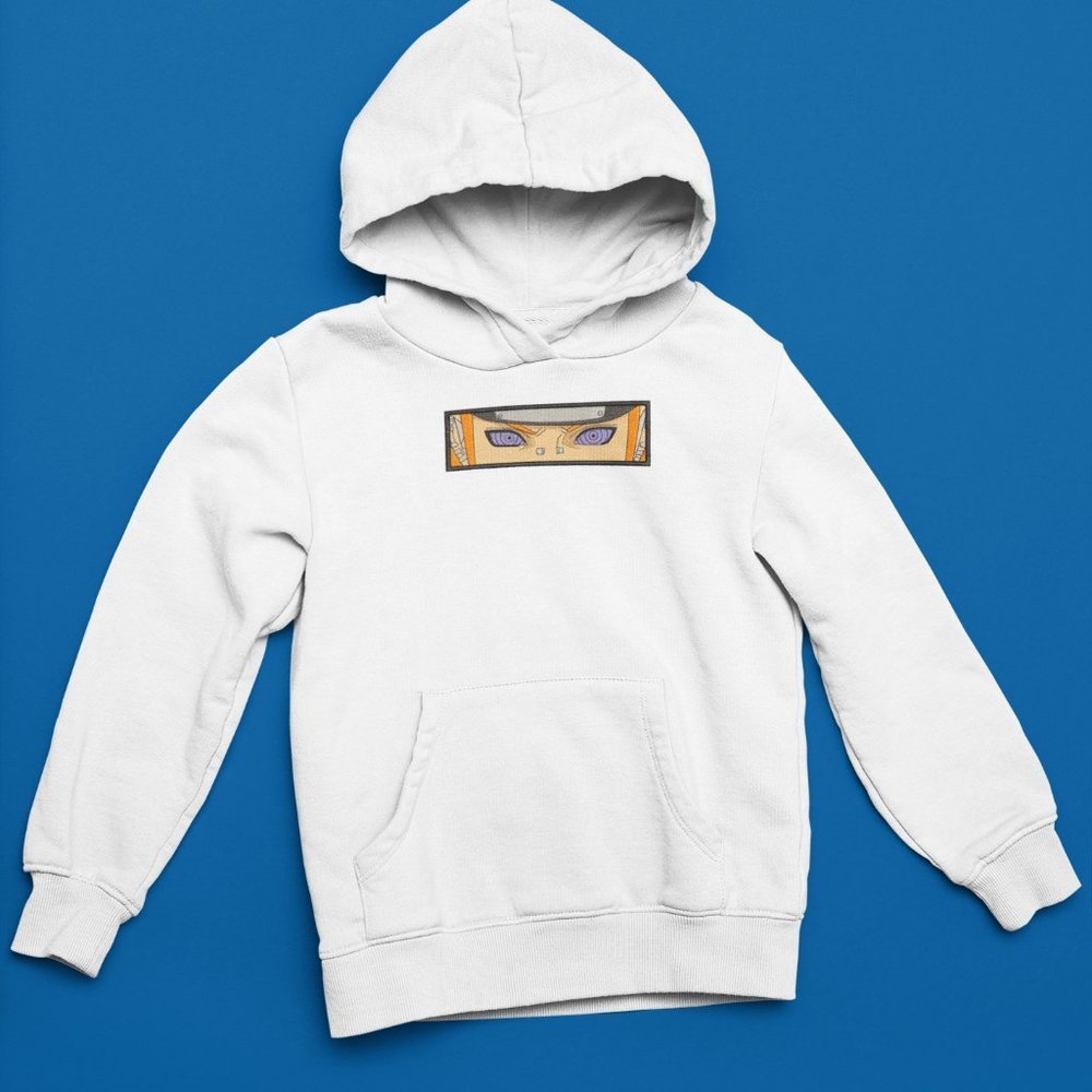New- White&black Embroidered anime box hoodies